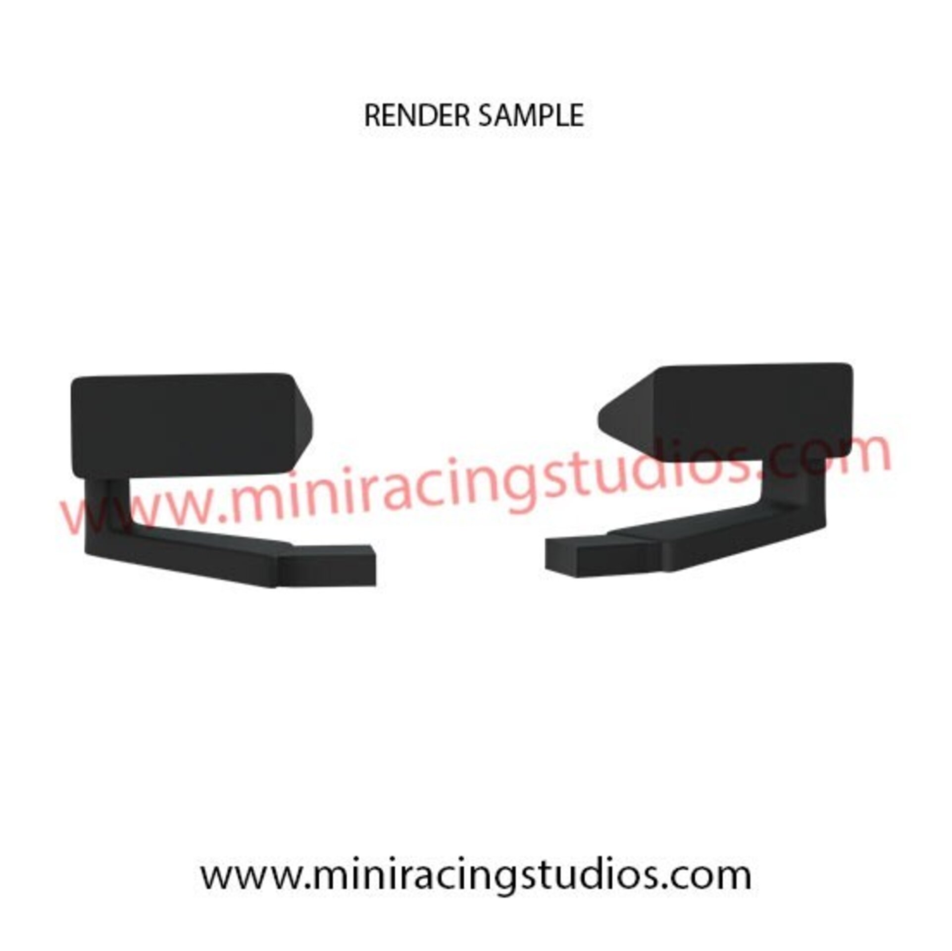 Retrovisores 3D para el Bentley Continental GT3 en Plástico o Flexible - 2