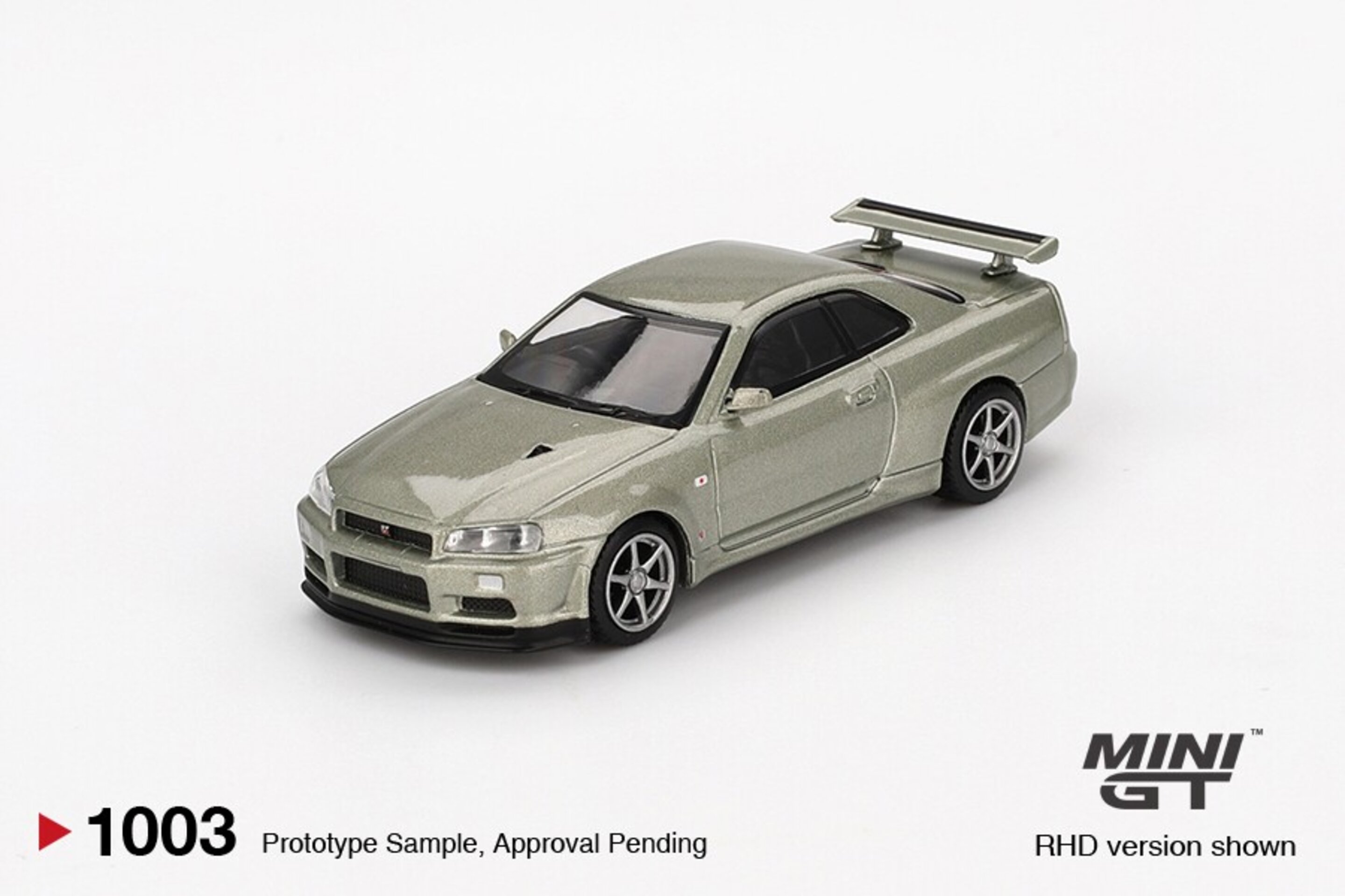 NISSAN SKYLINE GT-R (R34) VSPEC II NÜR MILLENIUM JADE  Mini GT 1/64( PRE VENTA ) - 3