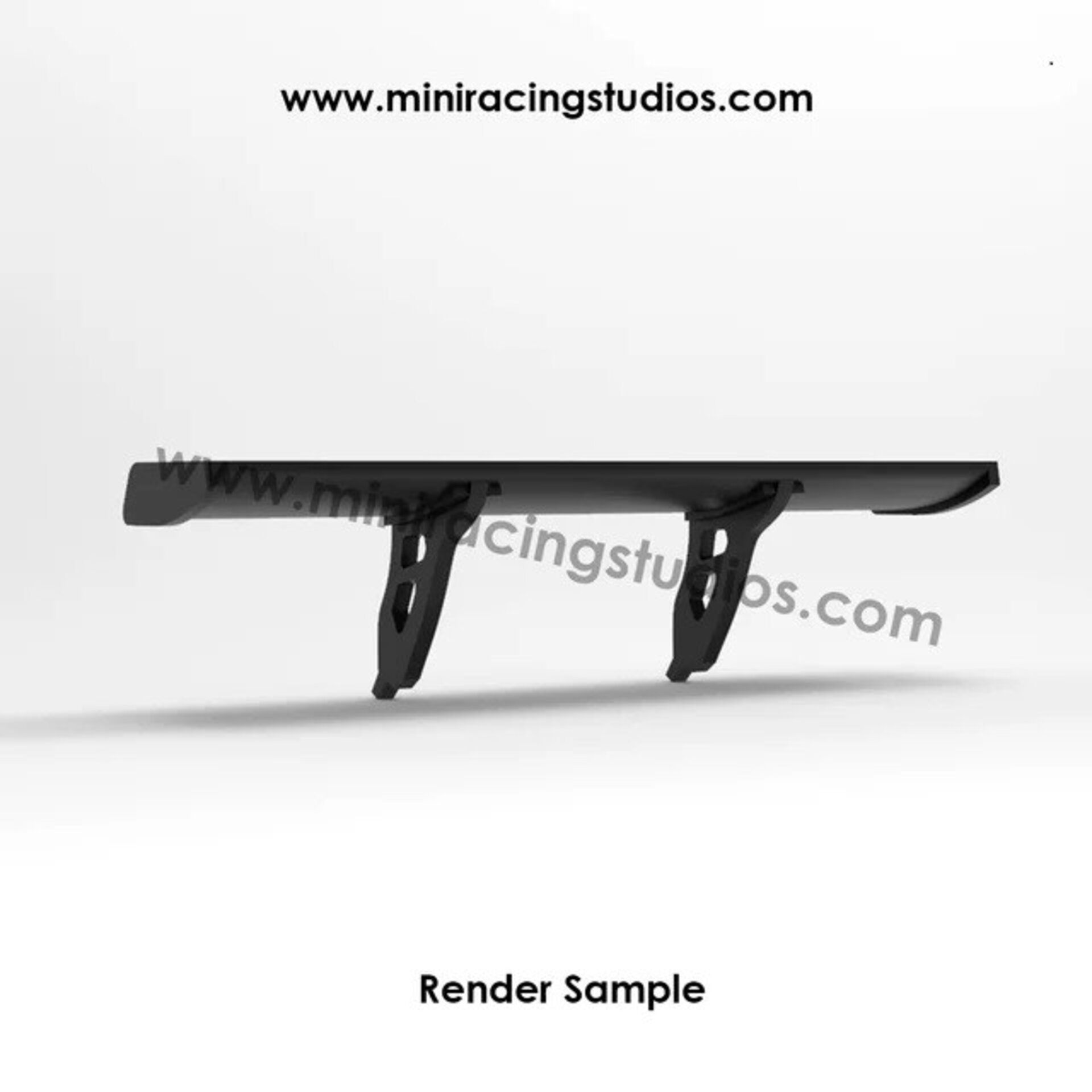 Alerón 3D Mercedes SLS SCALEXTRIC / SCX en Flexible , Plástico o bicomponente - 4