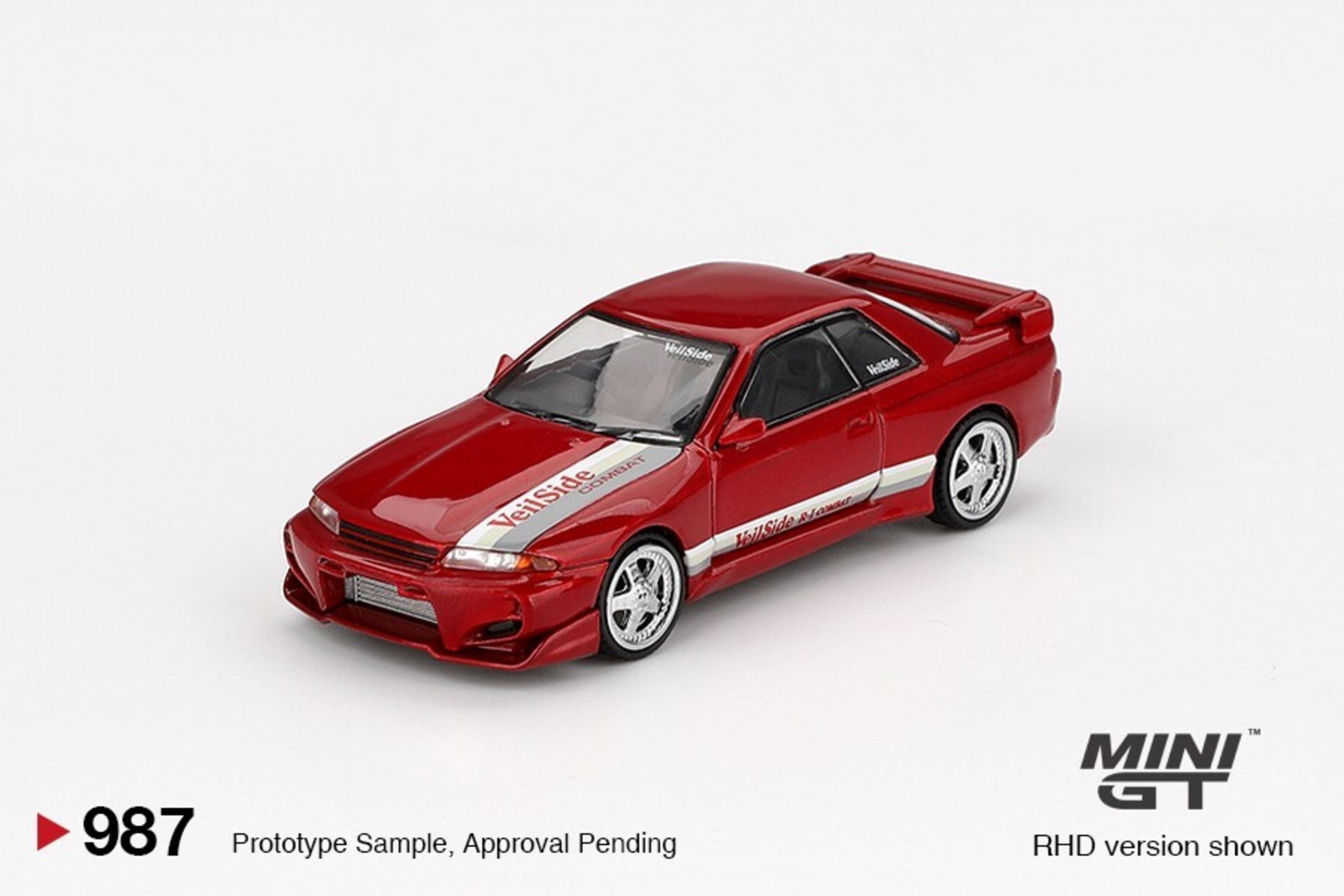Nissan Skyline GT-R (R32) VeilSide Combat C-I Gem RedMini GT 1/64( PRE VENTA ) - 5