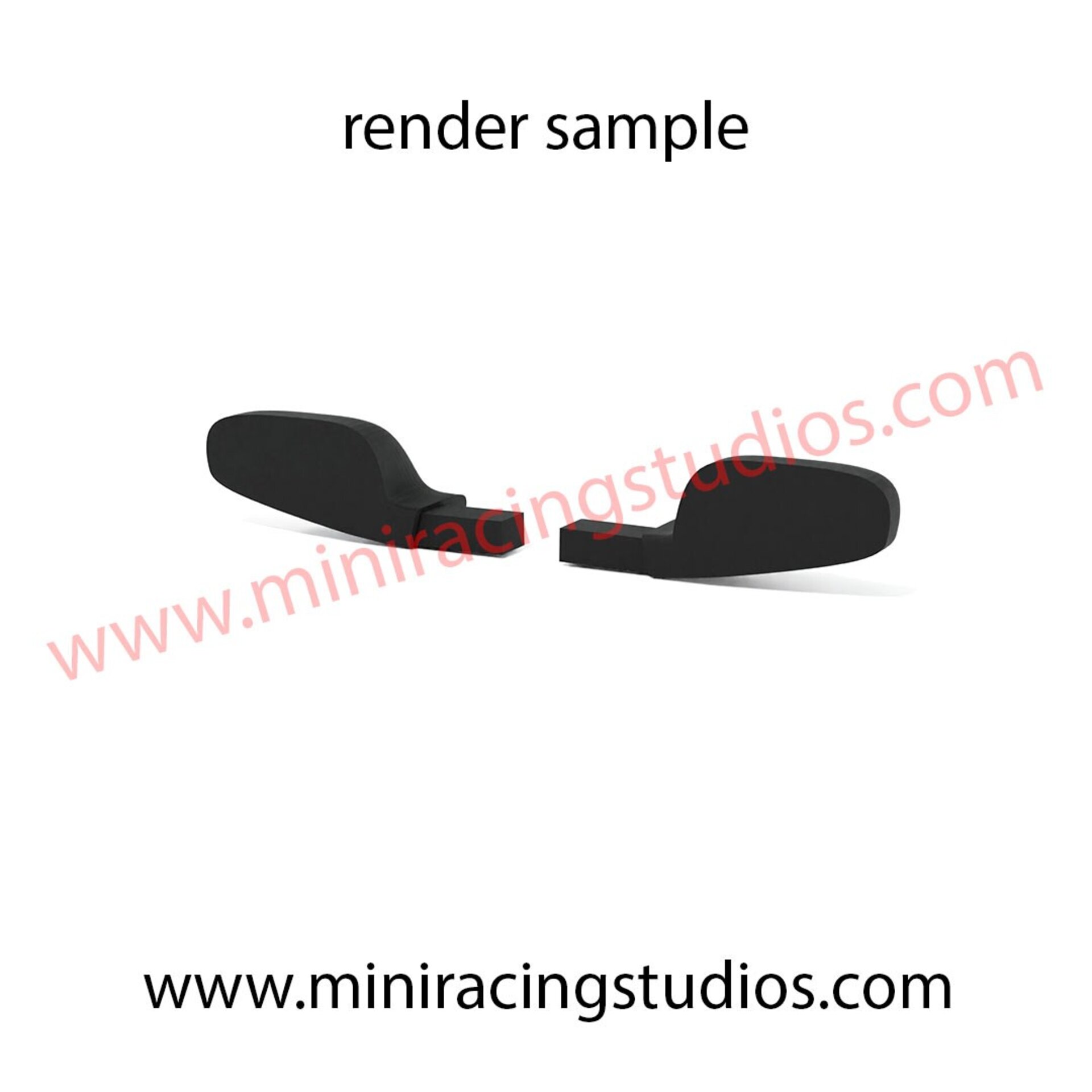 Retrovisores 3D Mercedes CLK DTM NINCO - Flexible o Plástico - 4