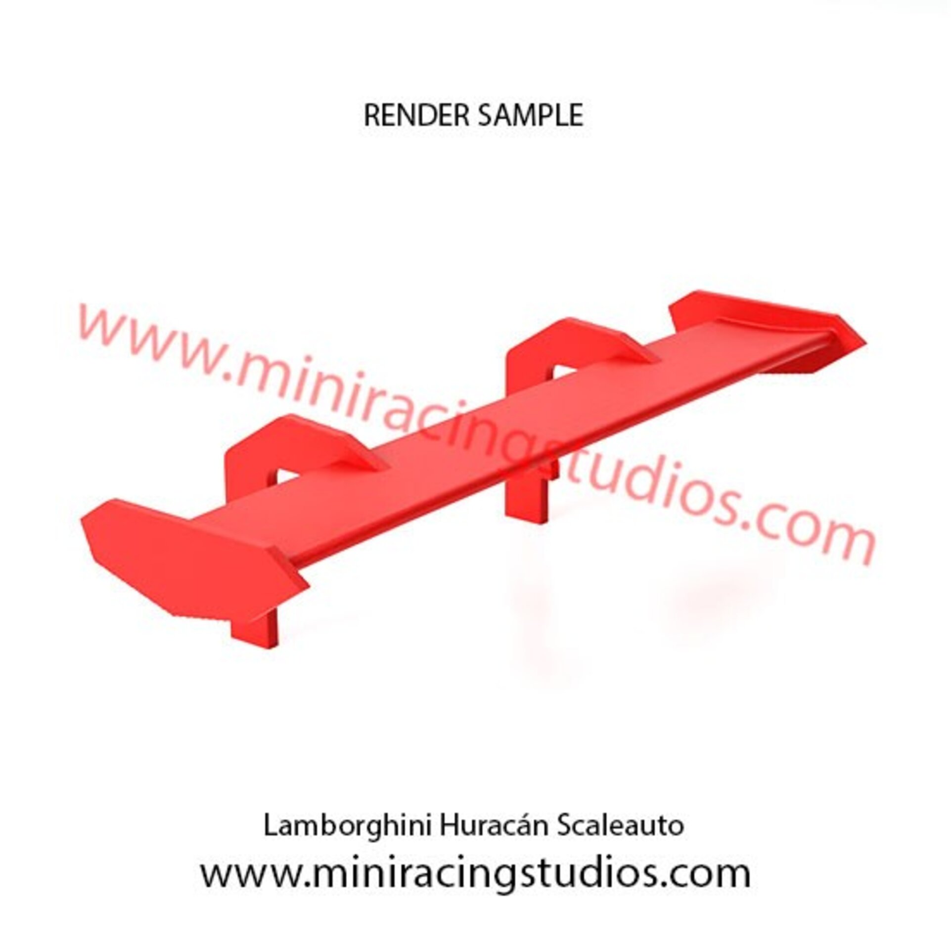 Alerón 3D para Lamborghini Huracán GT3 Scaleauto - Varios materiales - 5