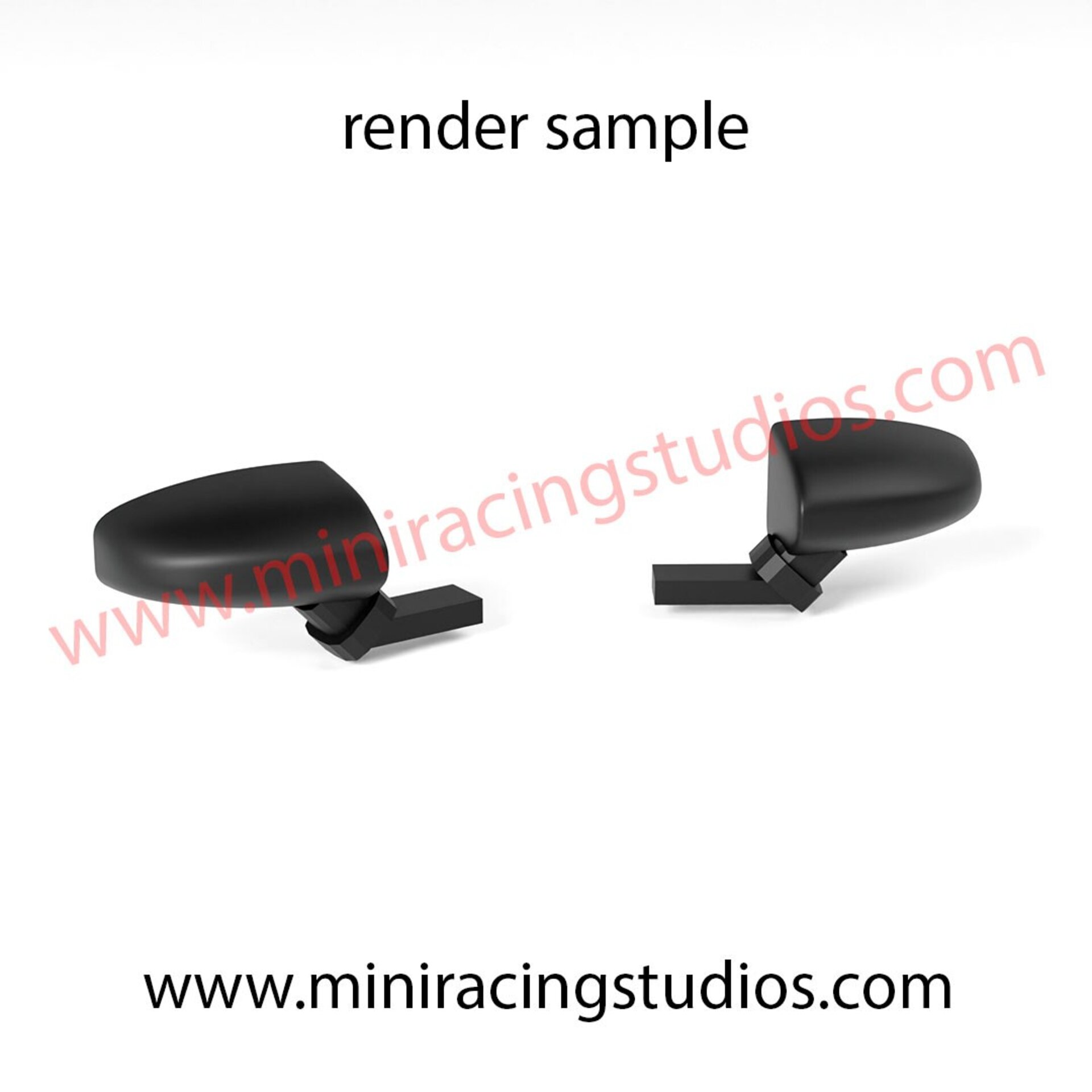 Retrovisores 3D para Audi R8 LMS GT3 2016 Scaleauto – MiniRacingStudios - 3