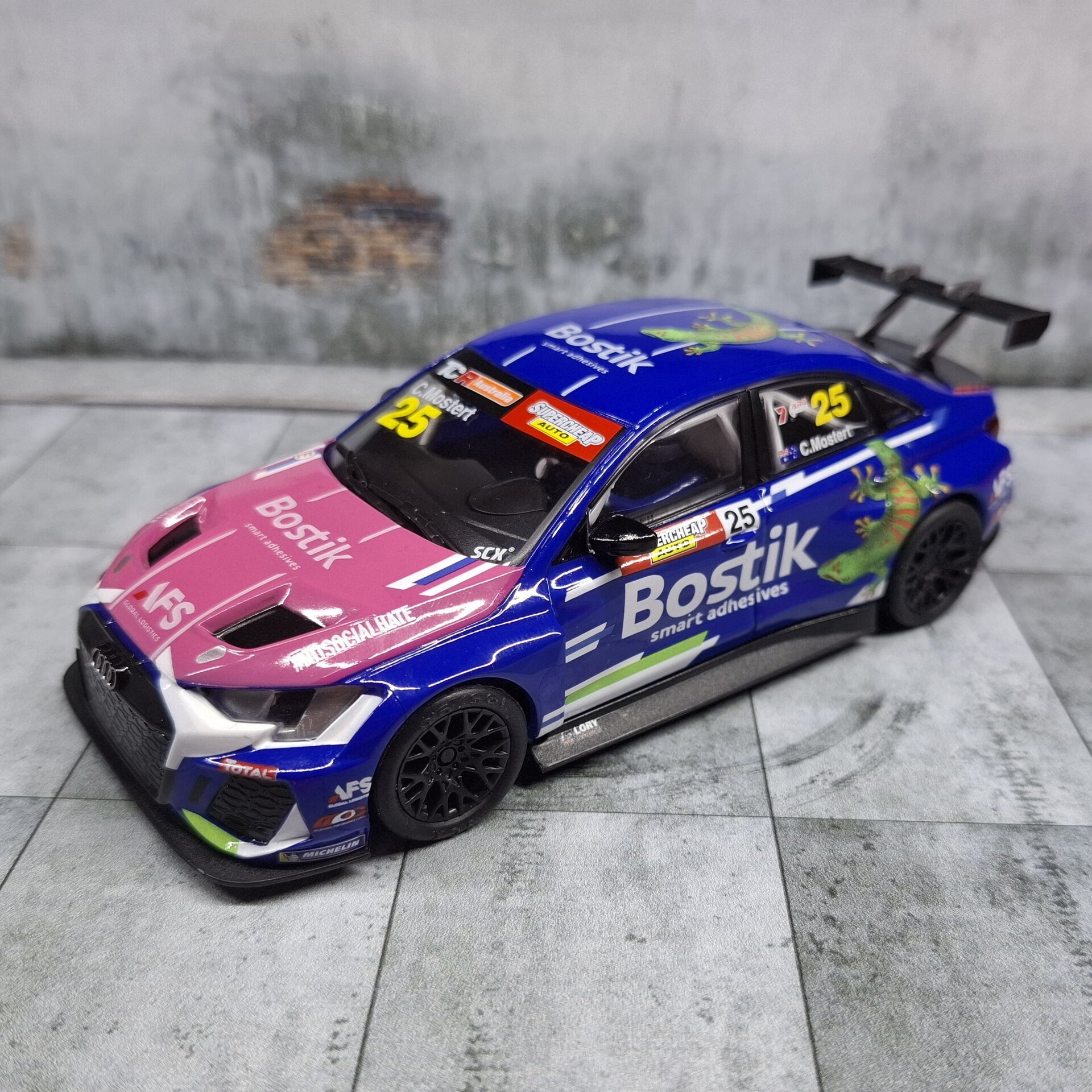 Alerón 3D Audi RS3 de Scalextric en Flexible, plástico o bi-componente. - 8