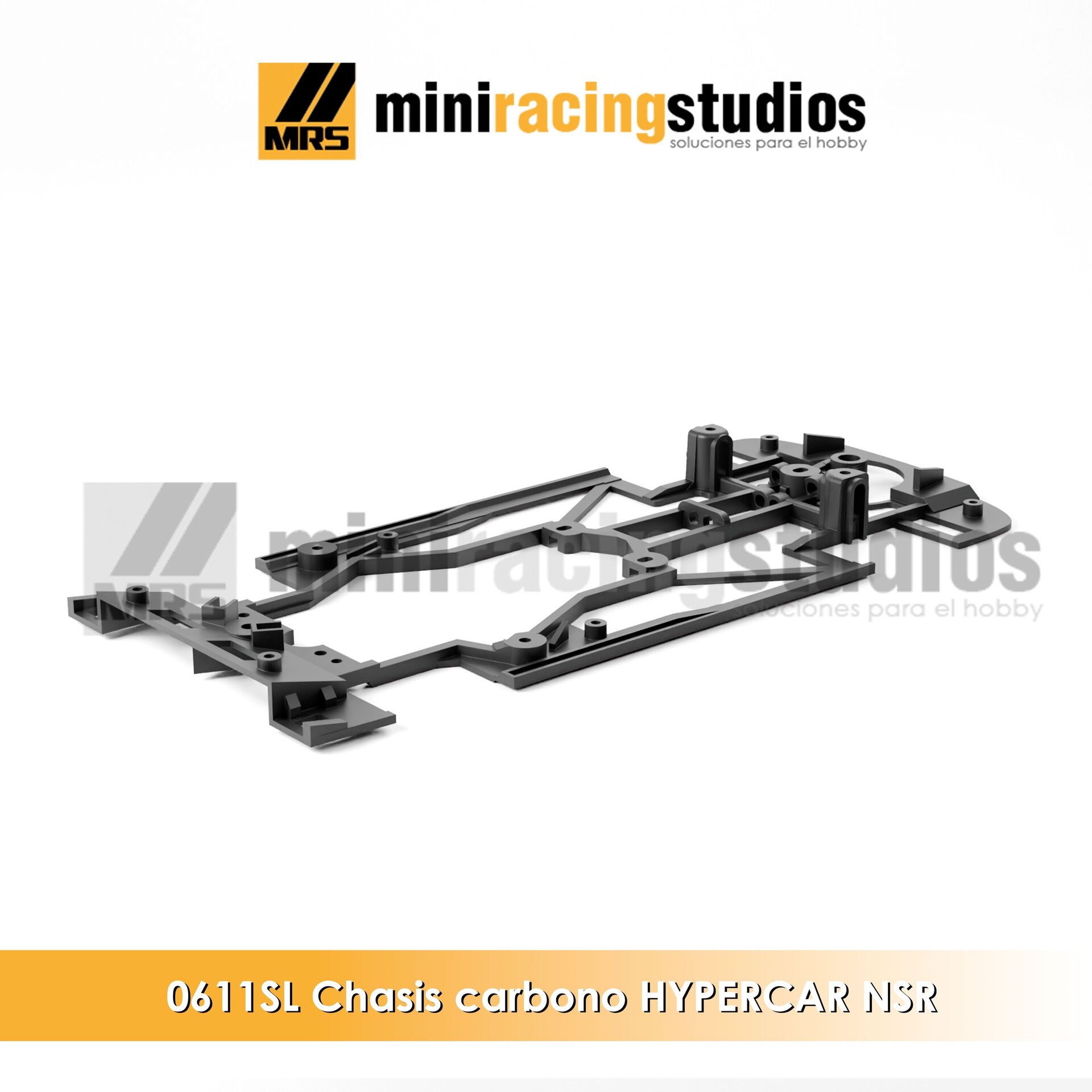 Chasis 3D  Porsche 963 de SCALEAUTO EVO 2 Bicomponente compatible con Slot.it - 3