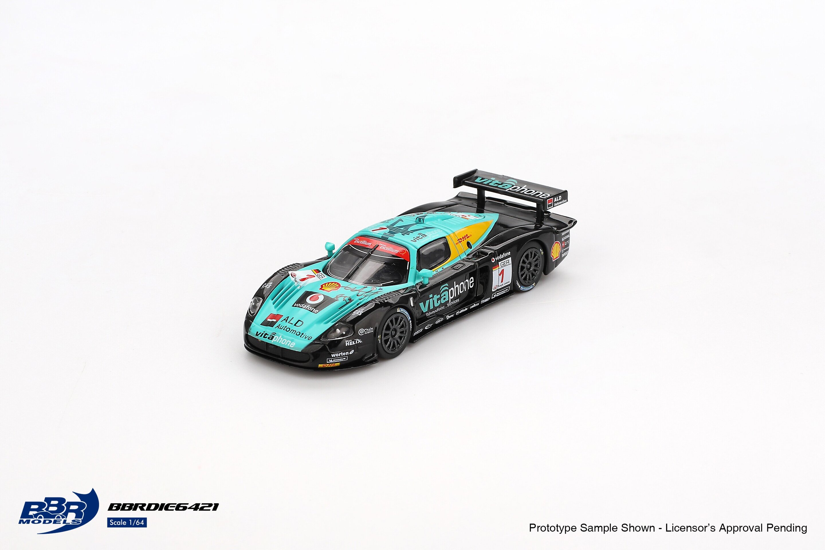 (PRE VENTA) 1:64 Maserati MC12 Vitaphone Racing #1 Spa 24h 2008 Ganador Spa BBR - 2