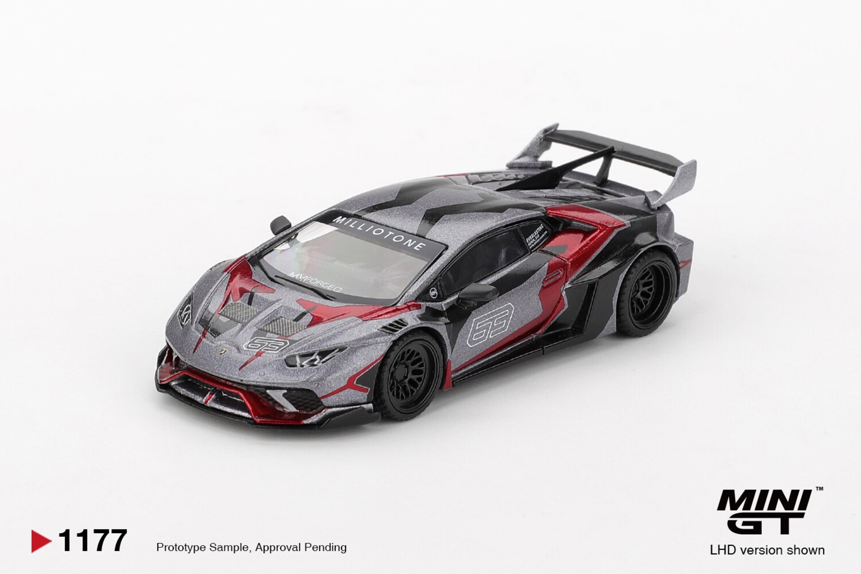 (PRE VENTA) 1:64 LAMBORGHINI HURACAN GT RONIN 2025 MiniGT - 2