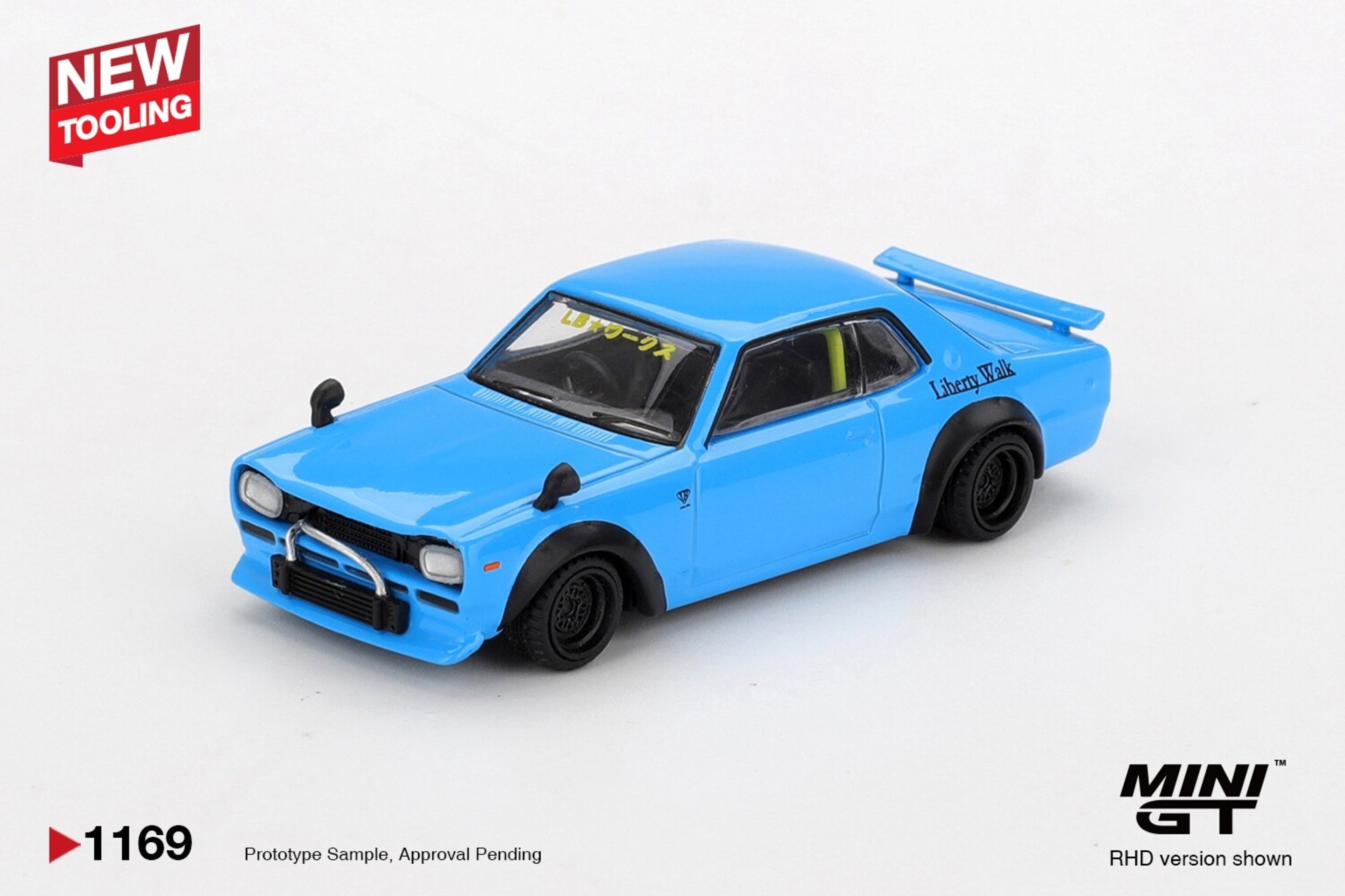 (PRE VENTA) MINI GT 1:64 NISSAN HAKOSUKA BABY BLUE NISSAN LB★WORKS HAKOSUKA 2015 - 2