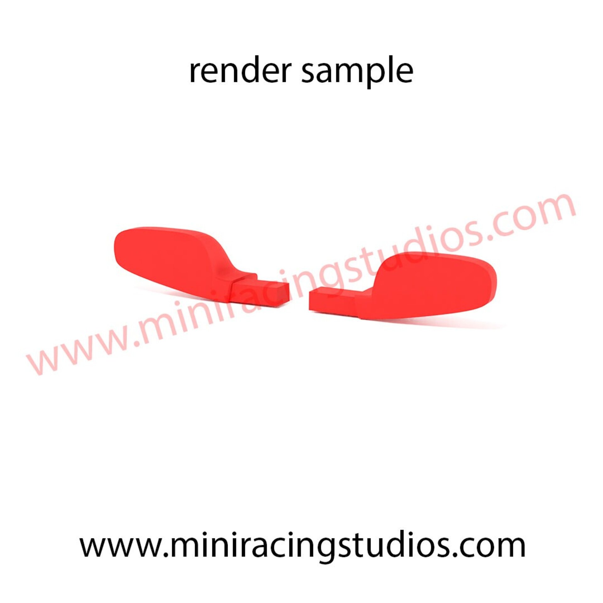 Retrovisores 3D Mercedes CLK DTM NINCO - Flexible o Plástico - 3