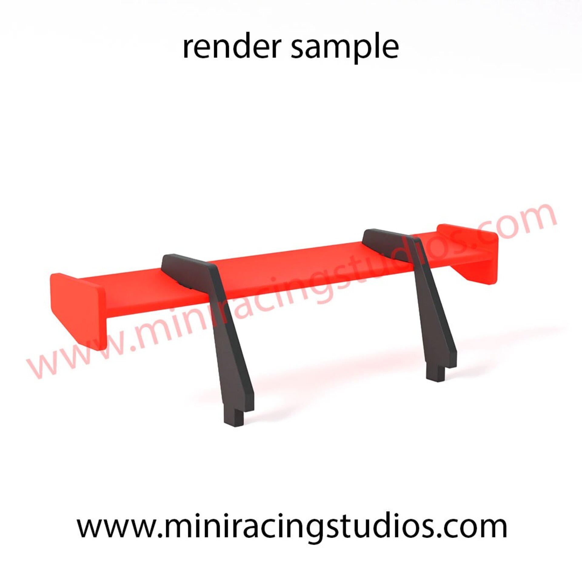 Alerón 3D para el Porsche 992 de Scaleauto – MiniRacingStudios Flex/Rígido/Bicom - 5