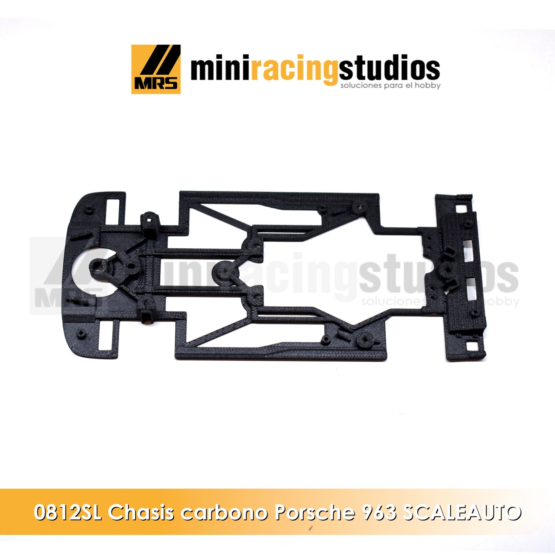 Chasis 3D  Porsche 963 de SCALEAUTO Bicomponente compatible con Slot.it / Rt3 - 4