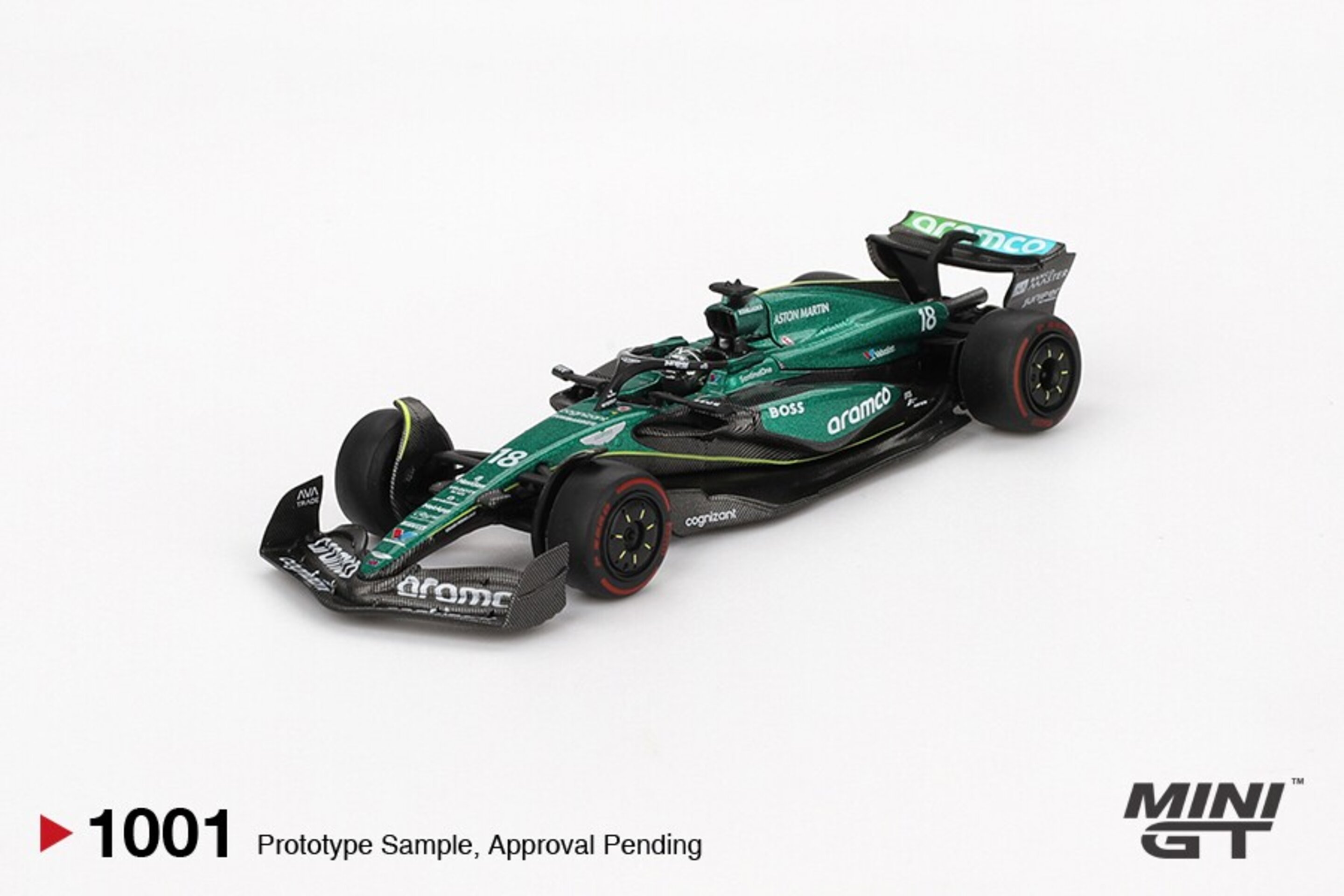 Aston Martin AMR24 #18 Lance Stroll GP Bahréin 2024 Mini GT 1/64( PRE VENTA ) - 2