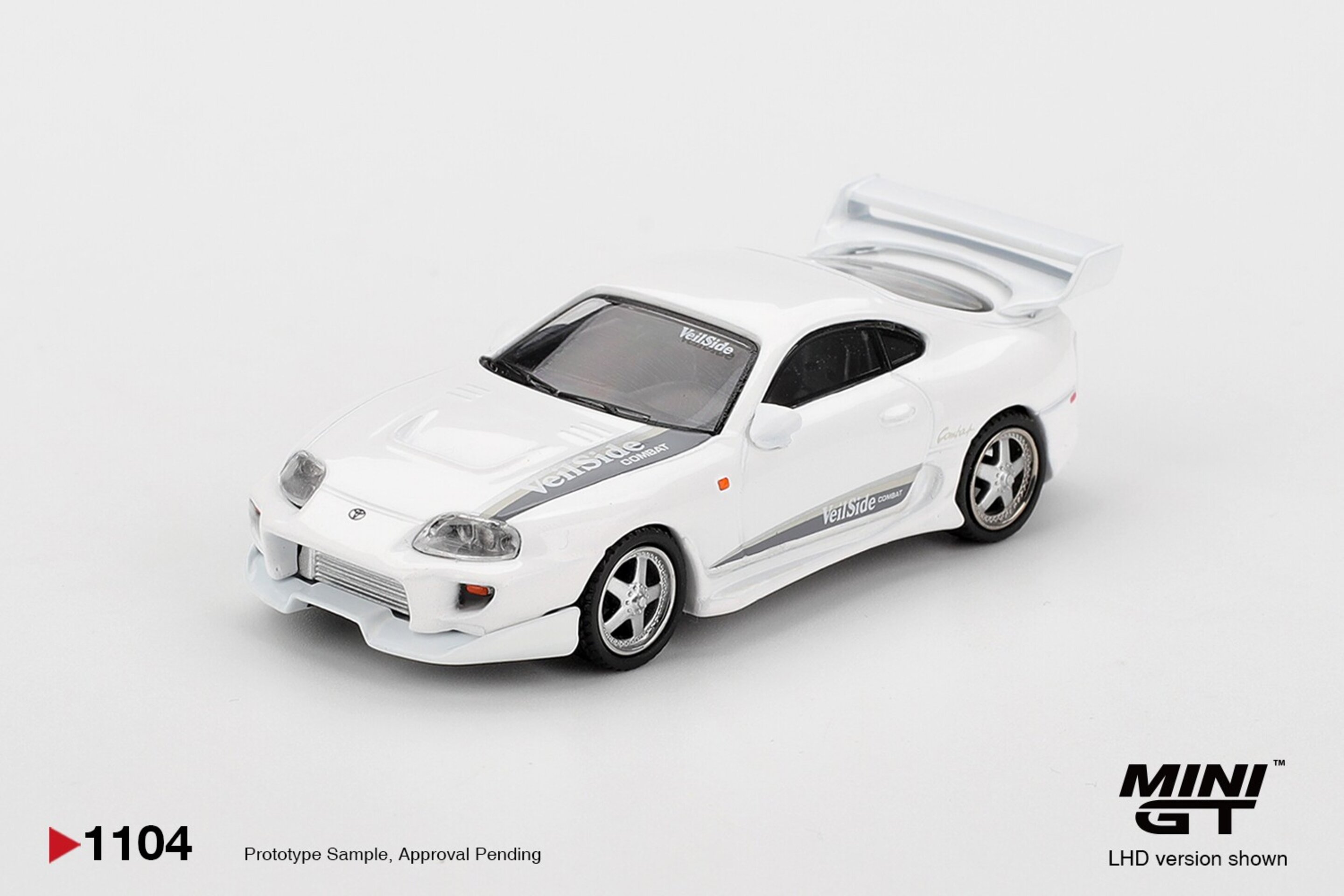 (PRE VENTA) MINI GT 1:64 TOYOTA SUPRA MK4 (A80) VEILSIDE COMBAT V-I WHITE PEARL - 2