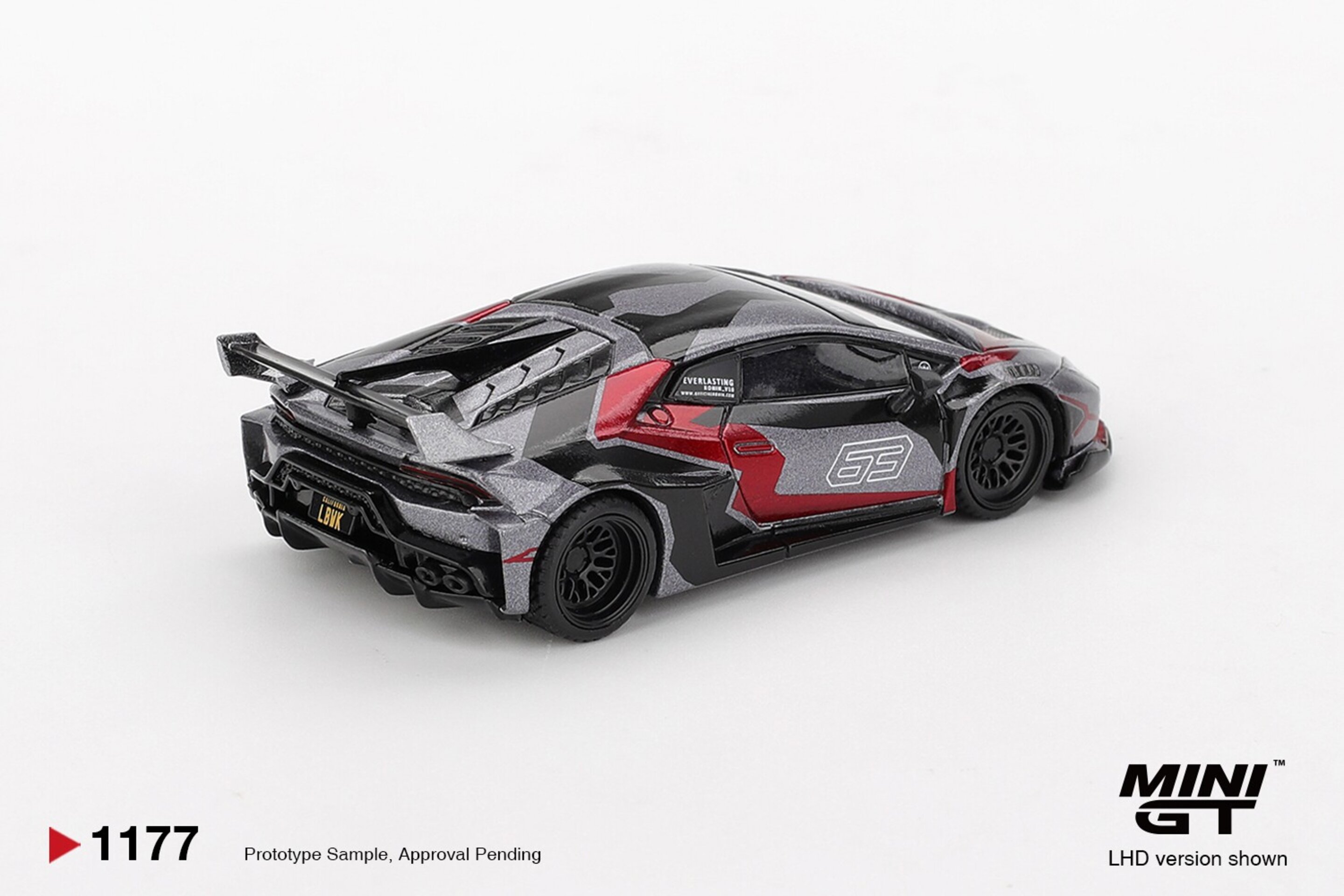 (PRE VENTA) 1:64 LAMBORGHINI HURACAN GT RONIN 2025 MiniGT - 3