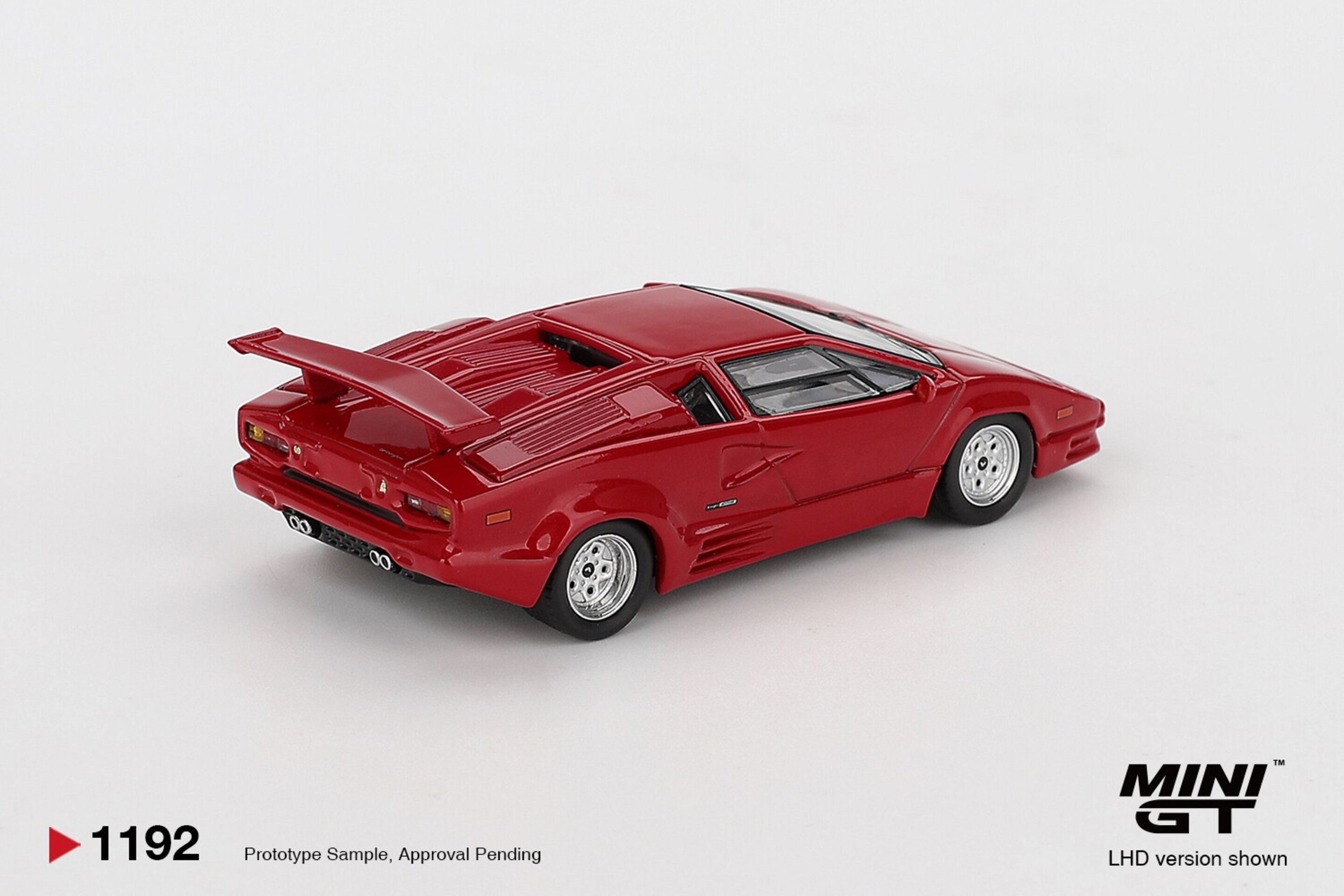 (PRE VENTA) 1:64 LAMBORGHINI COUNTACH 25TH ANNIVERSARY RED 1988 Mini GT - 4