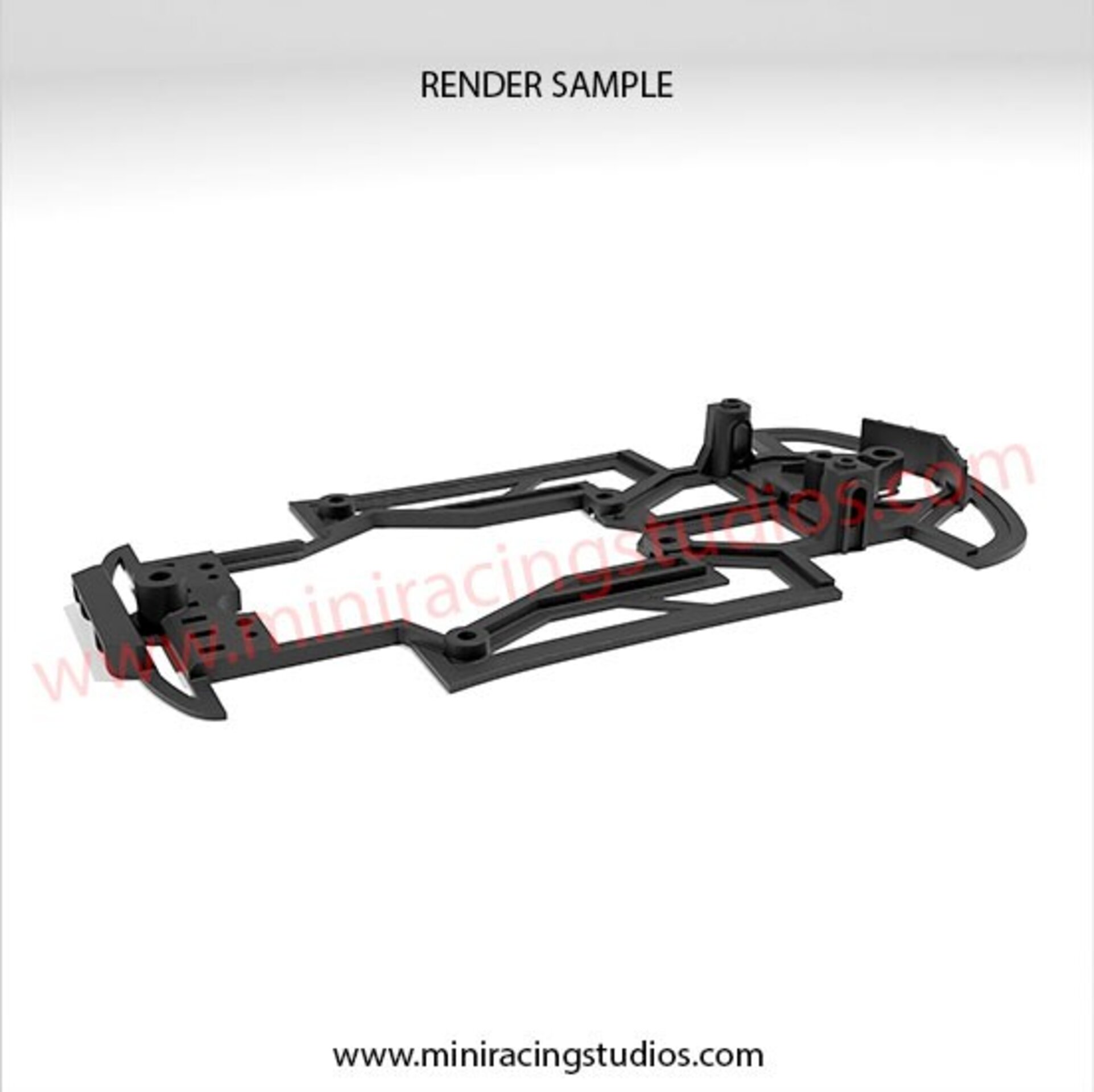 Chasis 3D para el Chevrolet Corvette C8R de NSR para soporte Slot.it - 3