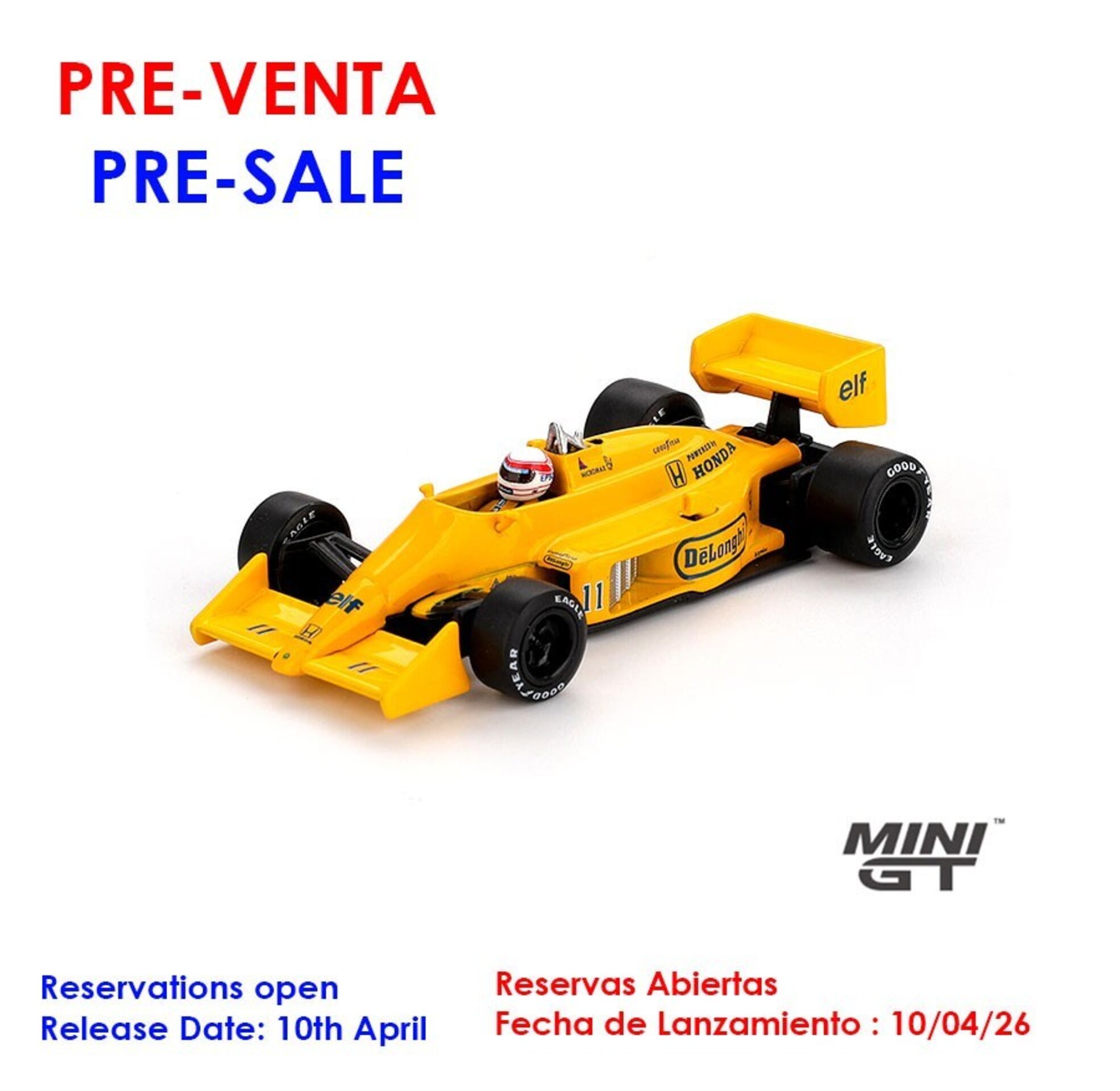 (PRE VENTA) 1:64 LOTUS 99T #11 SATORU NAKAJIMA MONACA F1 GP 1987 - 1