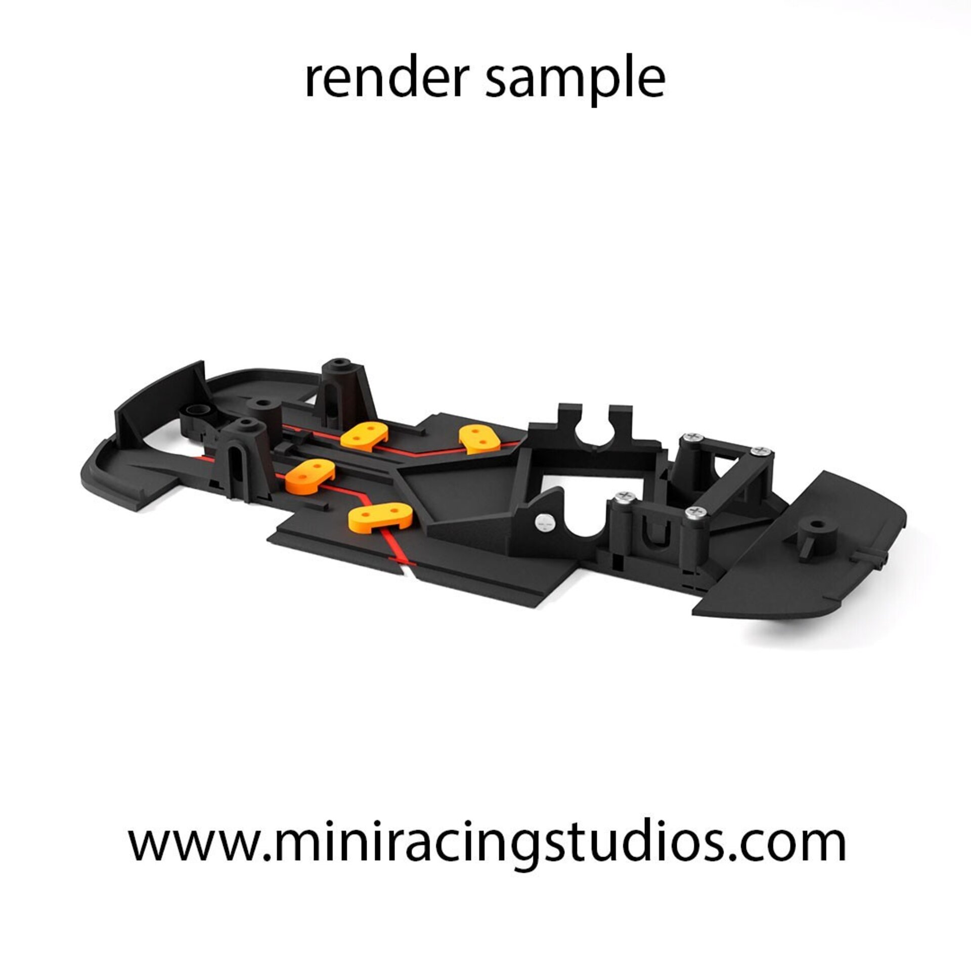 Chasis SN3D para el Porsche 997 de Ninco  Rally X-Flex Multicapa - 3