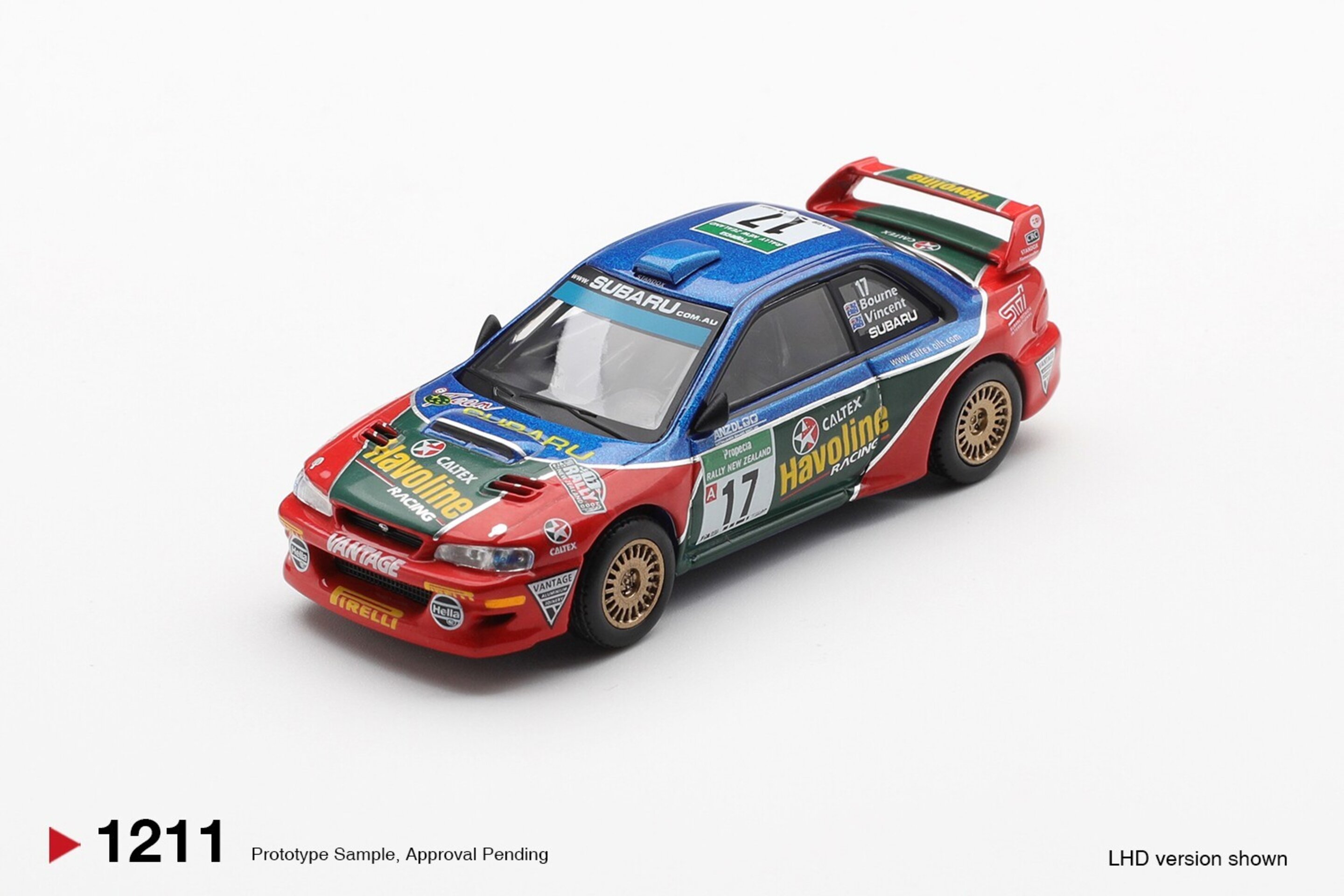 (PRE VENTA) 1:64 SUBARU IMPREZA WRC98 #17 RALLY NEW ZEALAND 2000 Mini GT - 2
