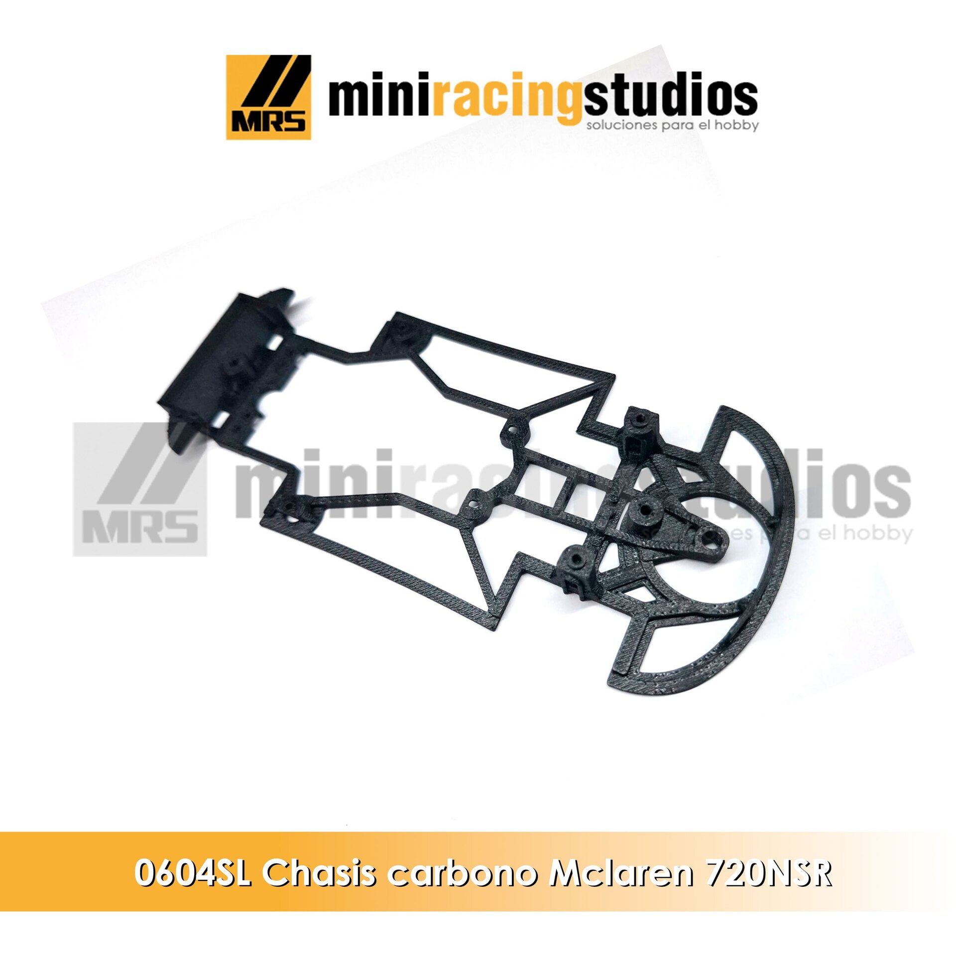 Chasis 3D para el Mclaren 720s de NSR para soporte Slot.it - 4
