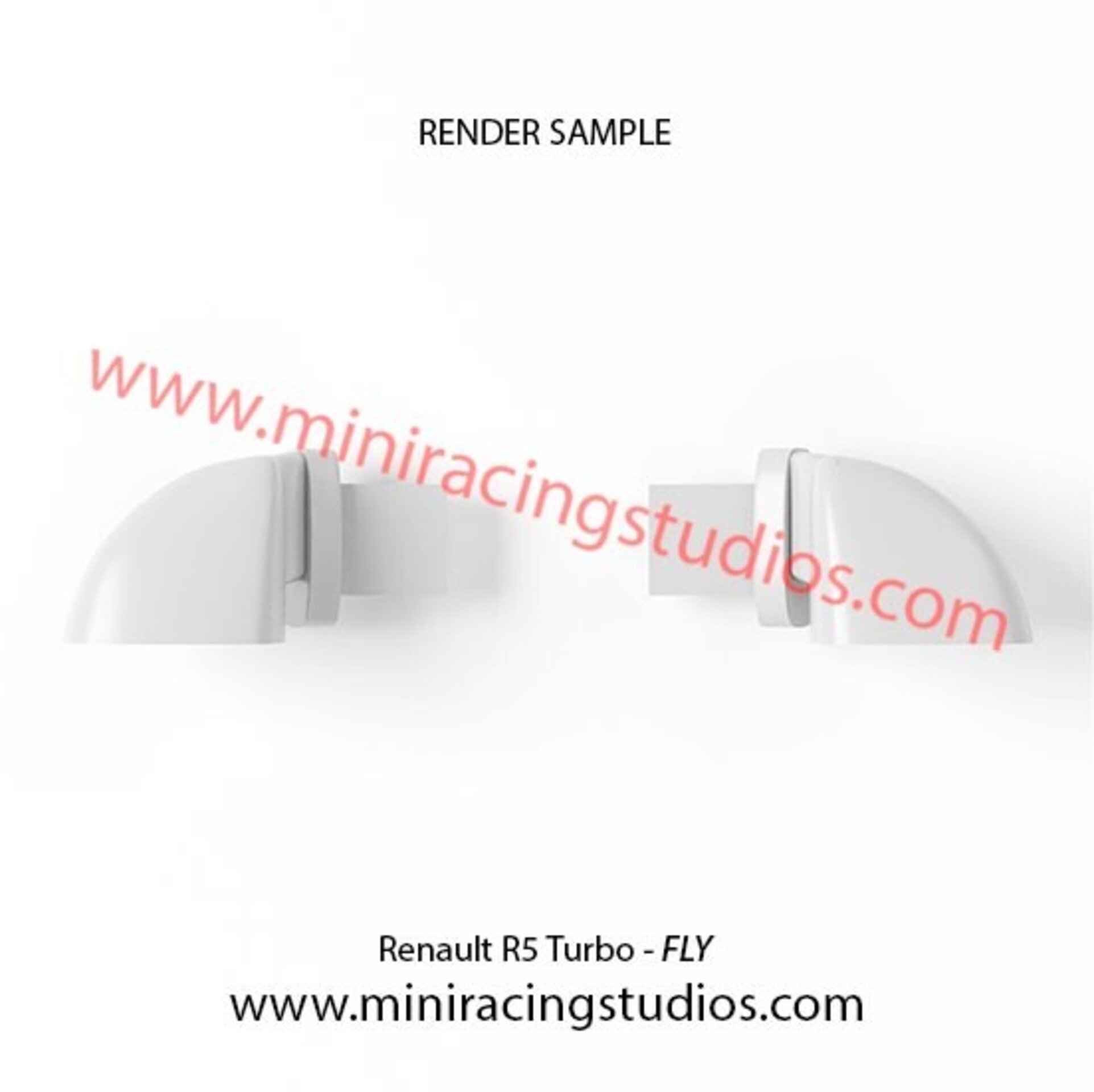 Retrovisores 3D para Renault 5 TURBO de FLY Flex o plástico – MiniRacingStudios - 7