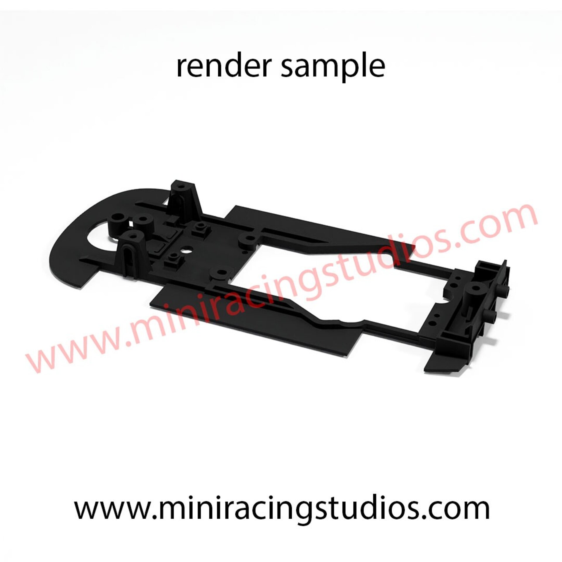 Chasis 3D  Renault MEGANE Trophy 09 ( Mk3 ) NINCO  compatible con Slot.it - 2