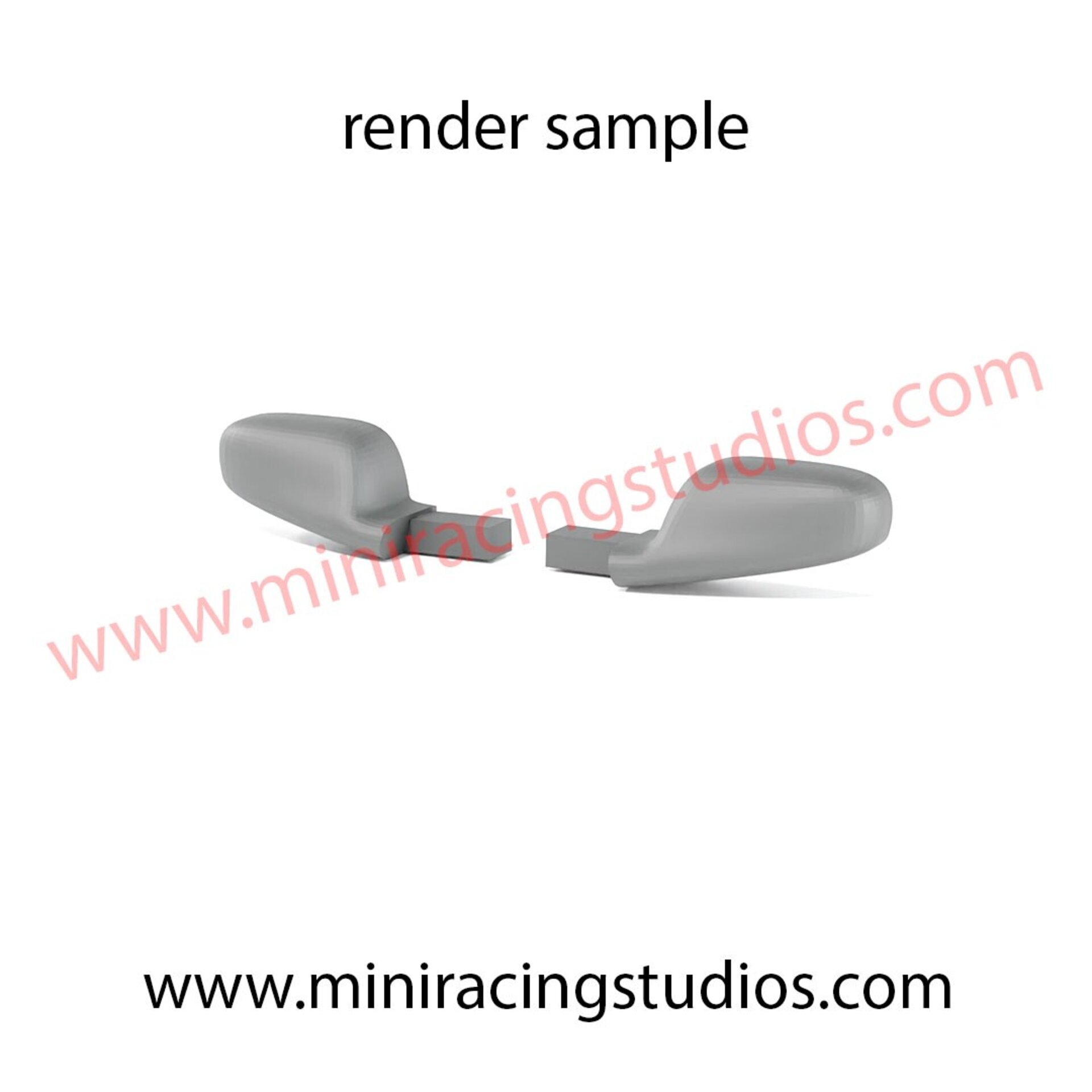 Retrovisores 3D Mercedes CLK DTM NINCO - Flexible o Plástico - 2