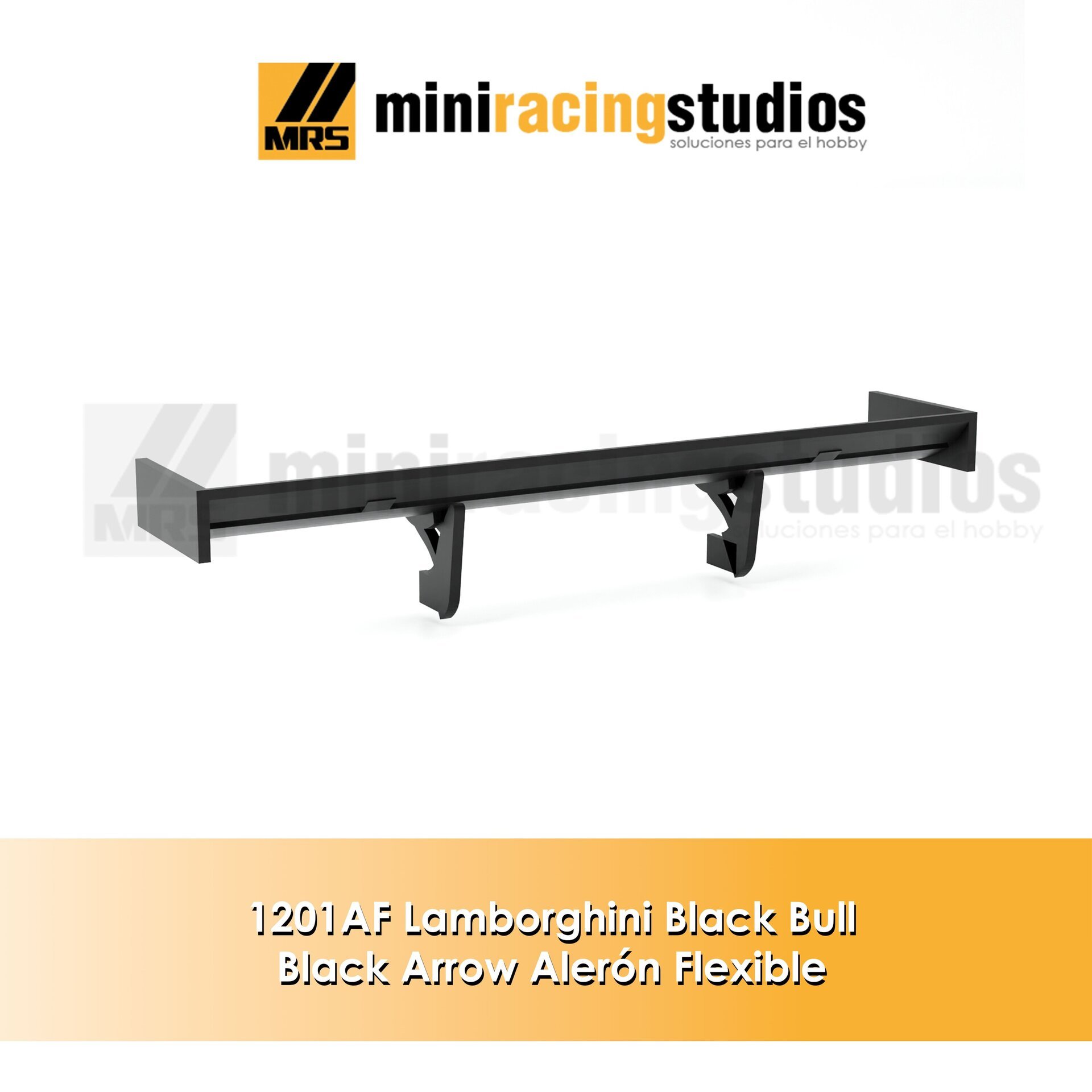 Alerón 3D para Lamborghini Murciélago Black Arrow Flexible, Plástico o BICOMP, - 3