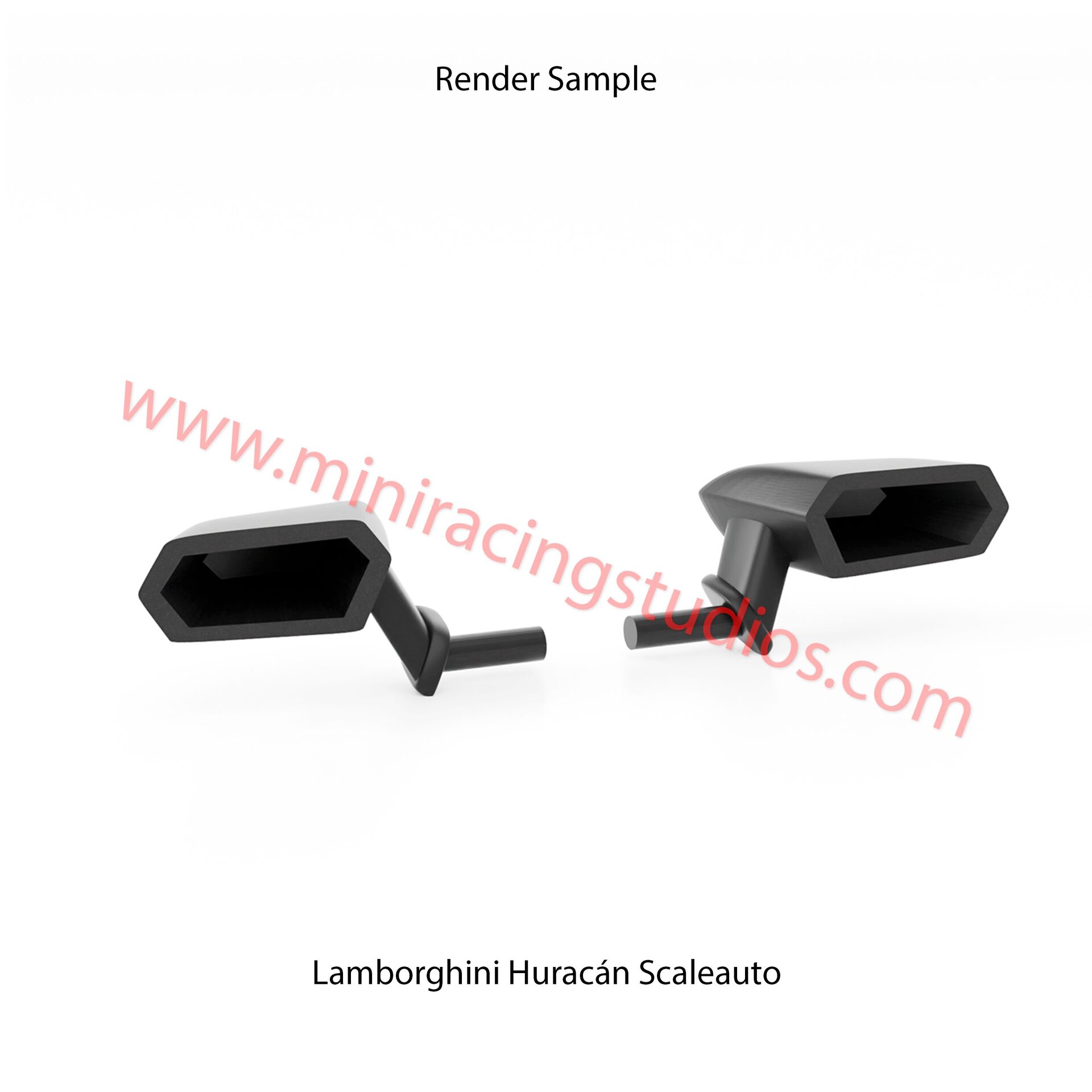 Retrovisores 3D para el Lamborghini Huracán de Scaleauto – MiniRacingStudios - 2