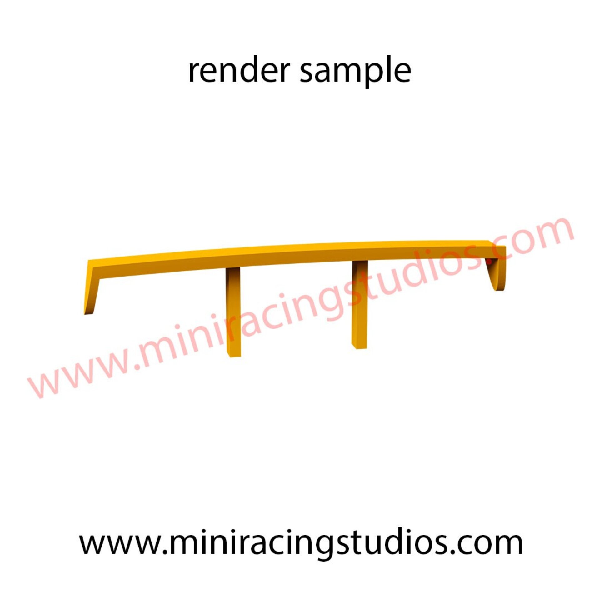 Alerón 3D para Seat León MK1 de Scalextric/SCX – MiniRacingStudios - 7