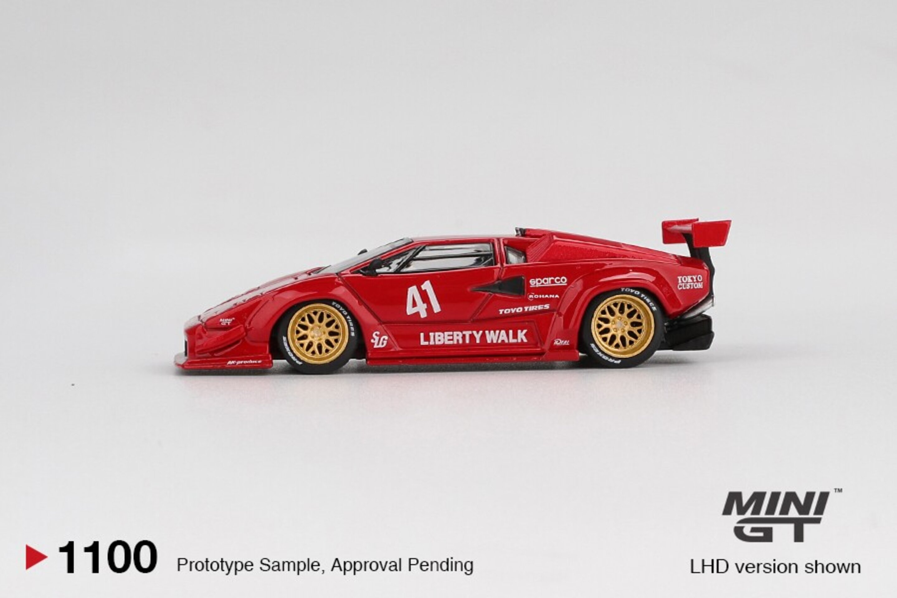 (PRE VENTA) 1:64 LAMBORGHINI COUNTACH LB-WORKS RED 2025 Mini GT - 4